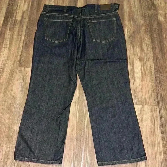 J Ferrar Relaxed Straight Blue Jeans Mens 42x30 - Picture 4 of 5